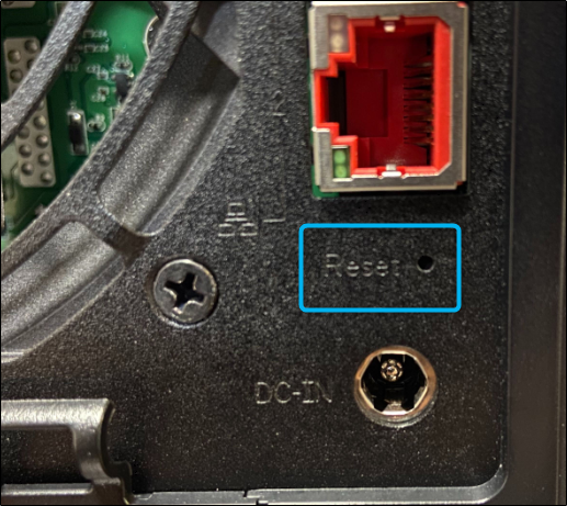 Reset button on ASUSTOR NAS