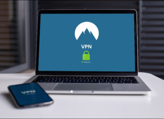VPN client on a cell phone and a laptop