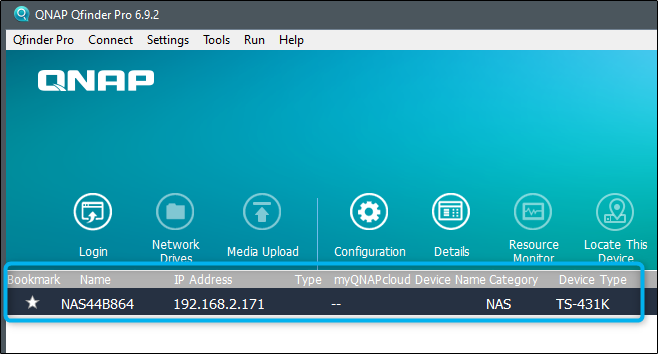 qnap mac address