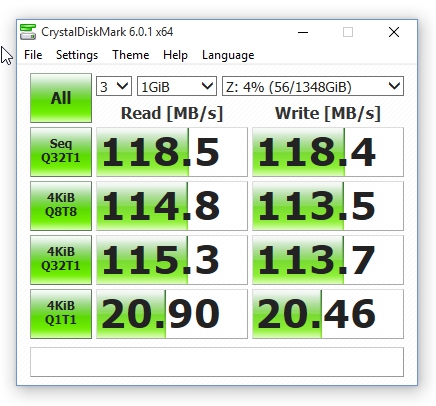 DS920+ CrystalDiskMark 6