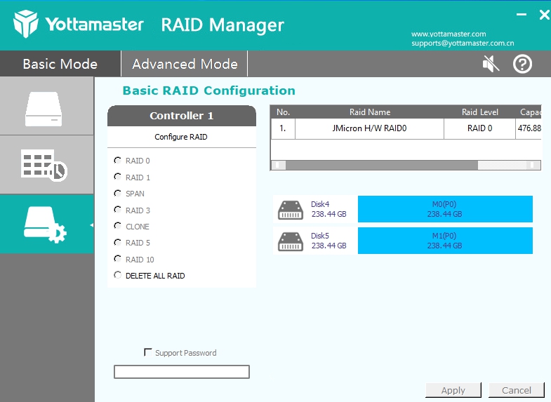 Yottamaster RAID Manager