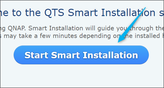 Start Smart Installation button