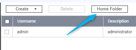 Home Folder button